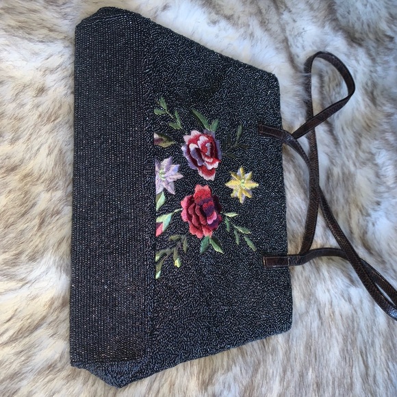 Vintage Hand Beaded Purse🌸 - Picture 4 of 5